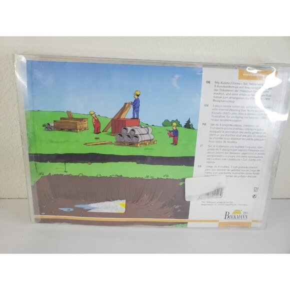 Construction Site Vehicles Biscuit Cookie Cutters 3 German Baustellenfahrzeuge - Picture 3 of 10